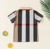 Camisa xadrez de verão para bebês de 3 a 24 meses, camisa infantil de manga curta, roupas para recém-nascidos, roupas infantis