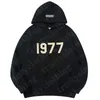 2024 디자이너 Hoodie EssentialShoodie Ess Fog 1977 후드 인쇄 편지 풀버 커플 스웨트 셔츠 점퍼 최고의 힙합 Essentiesweatshirts 후드.