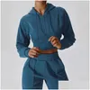 Sweats à capuche pour femmes Sweatshirts Sweats à capuche pour femmes Pmwrun Active Wear Casual Loose Pull à manches longues Manteau Zipper Plus Veet Warm Hood F Otzyp