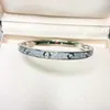 Bracelet Cartres de créateur S925 en argent sterling serti de style de pierre Mosang classique, édition large, étoile du ciel, bracelet Instagram exquis haut de gamme