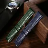 MAIKES Top Quality Leather Watch Strap 20mm 22mm Accessories Watchband Braceletes For Band for Men Women 240106