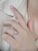 Clusterringen 2024 Modeproduct: Natuurlijke maanlichtsteen opaal S925 zilveren ring klein en luxe retro Japanse vrouw