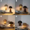 INS LED Nachtlicht Mit Touch Schalter Holz Nette Pilz Nachttisch Lampe Für Schlafzimmer Kinderzimmer Schlafen Nacht Lampen 240105