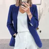 Professional and Slim Fit Corduroy Blazer Jacket for Women Classic Suit Collar Design Long Sleeves Button Details AST281580