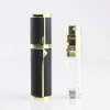 5 ml dolne napełniane skórzane butelki perfum Mini perfuma atomizera butelka pusta mini atomizer