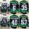 Män tomt omvänd retro hockey 53 Bo Horvat Jersey 6 Brock Boeser 40 Elias Pettersson 43 Quinn Hughes 35 Thatcher Demko 22 Daniel Sedin 33