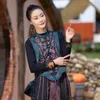 Ethnische Kleidung 2024 Frau Vintage Hanfu Tops Chinesische Traditionelle Weste Nationale Blumenstickerei Orientalische ärmellose Jacke Tang-Anzug