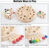 Trämeminnet Match Stick Chess Color Game Board Puzzles Montessori Education Toy Cognitive Ability Learning Toys for Children 240105