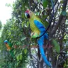 Crafts Outdoor Garden Appeding Tree Animal Decoration, simulazione per pappagallo ornamento per uccelli in resina decorazione