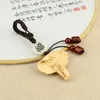 Keychains Lucky Keychain Men Women's Elephant Carving Wooden Pendant Key Ring For Mujer Charms Car Bag Accessories