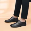 Casual Men's äkta bekväma läder Flat Soft Sole Sneaker High-End Loafers Work Business Driving Shoes 240106 23935