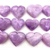 Decorative Figurines Natural Kunzite Crystal Heart Shaped Stones Healing Gemstone Hearts Home Decor And Minerals