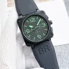 Orologi da polso moda uomo campana Orologi da polso meccanici automatici Orologio cronografo di marca di lusso di alta qualità Orologio da uomo con cinturino in acciaio inossidabile