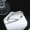 Designer cartres pulseira kaga mantian estrela três fileiras diamante 18k ouro feminino luz luxo moda rosa jóias de ouro f2ua