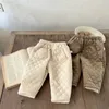 Baby Pants Winter Plush Thickern Warm born Girl Toddler Boys Windproof Loose Casual 240106