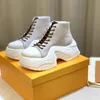 Designer luxury casual shoes khaki women high-top sneakers flat high-fashion wear with the same fashion star Donkey brand