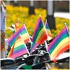 Banner Flags Rainbow Flags Gay Pride Stick Flag Creative Mini Plastic Hand Car Portable Waving Handhold 21X14Cm Using Home Festival Dr Dhxun