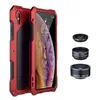 3つの個別の外部カメラレンズを備えたiPhone XRメタルフレーム保護ケースの新しい電話ケースレンズ120°Wideangle Fisheye Macro P8796703