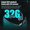 Cell Phone Earphones X15 Swimming 32GB Bone Conduction Earphones Bluetooth Wireless IPX8 MP3 Player Hifi Headphone With Mic Headset For SwimLF