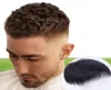 Korta peruker för Men039S Male Black Wig Synthetic Natural Hair Crew Style For Young Man Balding Sparse Hair54676057193293