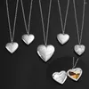 Hanger Kettingen 2 STKS Rvs FamilyLovers Sieraden Gift Po Foto Medaillon Frames DIY Ketting