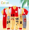 Nouveau enfant en bas âge à manches courtes 2016 bébé une pièce barboteuse col Mandarin 100 coton pas cher enfant vêtements 8 Styles entier 9918006