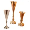 Vazo trompet vazo çiçek merkez parçası yükseltici evlilik yıldönümü damlası için standı