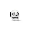 Sterling Silver S925 Halloween Glow-in-the-Dark Skull Dyni Głowa odpowiednia do majsterkowania koralików z akcesoriami