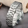 AAA Fashion Ceramic Bezel Bracelet Mens الفاخرة الفولاذ المقاوم للصدأ حركة الكوارتز الرجال مشاهدة سبور