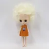 DBS 10 cm Blyth Mini Doll Afro Hair Style Många typer av hårfärger Random Clothes Girls Gift Toy Anime 240105