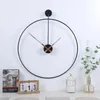 Grote Wandklok Scandinavisch Modern Design Spaans Huis Woonkamer Decoratie Mute Big Size Minimalisme Horloges Ambachten 240106