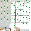 Feestdecoratie Wit Groen Vilt Daisy Garland Bloemen Banner Blad Nep Ophangen Voor Lente Paasdag Bruiloft Raamdecoraties