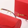 18% OFF new leg Women's fashion frameless hot men's trend wood glassesKajia New