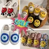 Top-Qualität Mode Frauen Lächeln Winter Hausschuhe weiche Plüsch Kunstpelz Schuhe Damen flauschige pelzige flache Home Indoor Paar Baumwolle Smiley Gesicht Wanderschuh