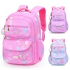 Menina crianças mochila saco de escola volta pacote rosa para criança criança adolescente mochila primária kawaii bonito à prova dwaterproof água pequena classe kit 240105