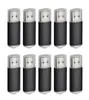 Toplu 10pcs 20pcs 50pcs 100pcs Dikdörtgen USB Flash Sürücüler 1GB Flash Pen Drive PC Dizüstü Bilgisayar Tableti Black4612543