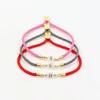 Charm Bracelets Retro Style Design White Braided Rope Shell Arved English Letters Fashion Senior Sense Boys Girls Bracelet