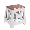 Camp Furniture Plastic Folding Stool Outdoor Camping Small Bench For Children Portable