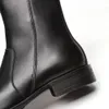 Bottes noires chaudes en cuir véritable pour homme, chaussures de travail confortables et de qualité, nouveau Style, hiver 2023