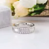 Provence Custom Men's Rings in 10k White Gold Lab Grown Diamonds Wedding Rings Hip Hop Style Party Fine Jewelry