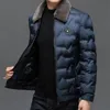 Men Winter Windbreaker Coats Brand Fur Collar Casual Fashion Thicken Outwear Parkas Jacket Clothing Top Quality 240106