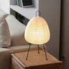 Japanese Rice Paper Lantern Led Table Lamp Living Room Bedroom Bedside Study el Homestay Art Creative Decor Tripod Floor Lamp 240105