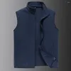 Gilets pour hommes hommes 2024 automne épais gilet sans manches veste gilet hiver décontracté chaud vêtements d'extérieur polaire 4XL