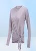 Yoga Dress Women039s Gym Cover Up Long Sleeve Loose Tops Breathable Lightweight Sports Shirt Running Quick Dry Tshirt8171190