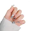 Unhas Falsas Misskitty Handmade Press-on Sea Salt Sweetheart Temperamento Potherapy Beauty Wear Patch Wholes