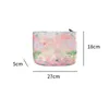 Women's Beauty Makeup Bag Pouch New Sweet Colorful Floral Clutch Cosmetic Bag Washing Toiletries Storage Bag Travel Organizer