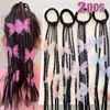 Hair Accessories Wig Braid Loop Bow Knot Ornament Chinese Style Tie High Ponytail Piece Imitation Fried Dough Twists