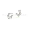 Boucles d'oreilles Venettaly Bottegalies E9407BV Wind épissées boucles d'oreilles circulaires asymétriques pour les boucles d'oreilles de conception Instagram pour femmes