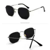 Sunglasses Men Sunglases Hexagon Sun Glasses Women Metal Frame Fishing Gold Tea Eyewear Lentes De Sol Hombre Okulary UV400290q