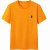 Brand men's polos tshirts Summer Couple Multicolor Trademark Embroidery Letters Loose Round Neck Cotton top polos Asian size